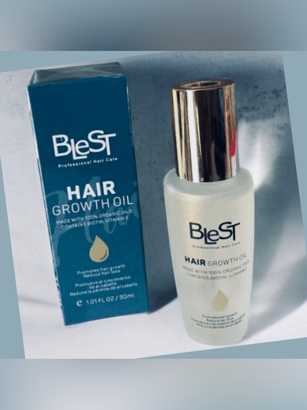 Blest - Organic Hair
Growth Oil with Biotin & Vitamin E